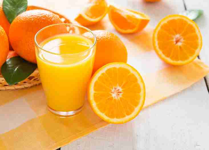 Cup of orange juice